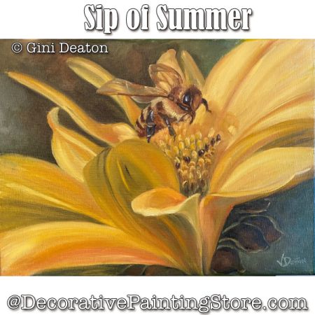 Sip of Summer (Oil) Painting Pattern - Gini Deaton